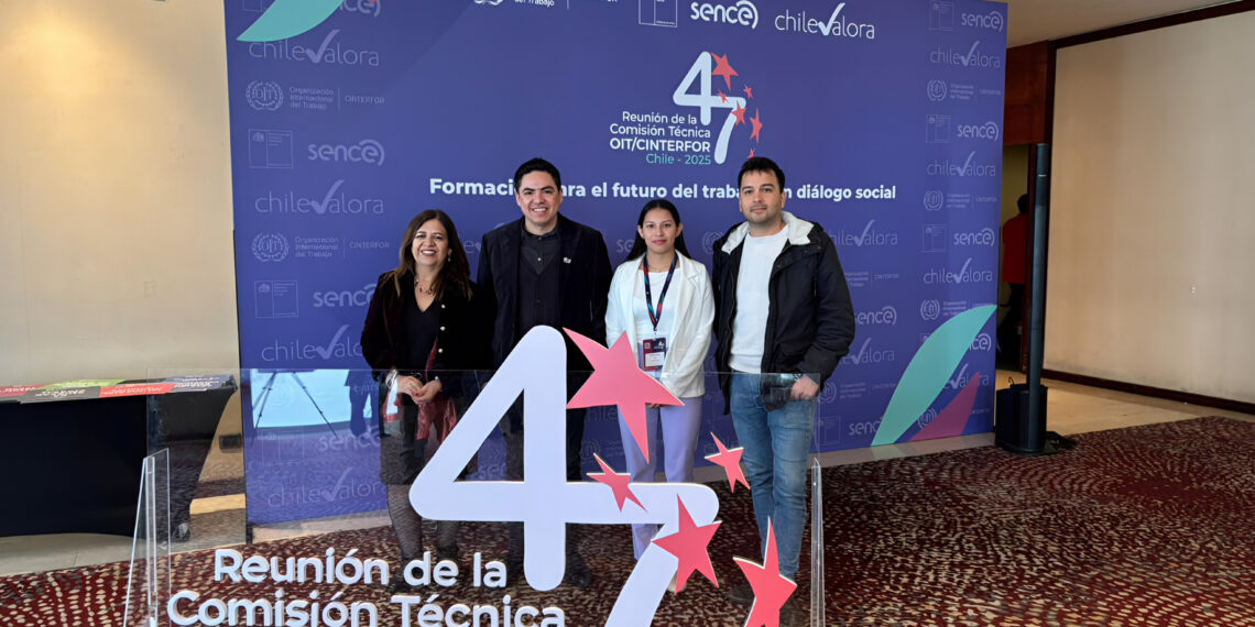 Silvia Hernández durante su pasantía en Chile